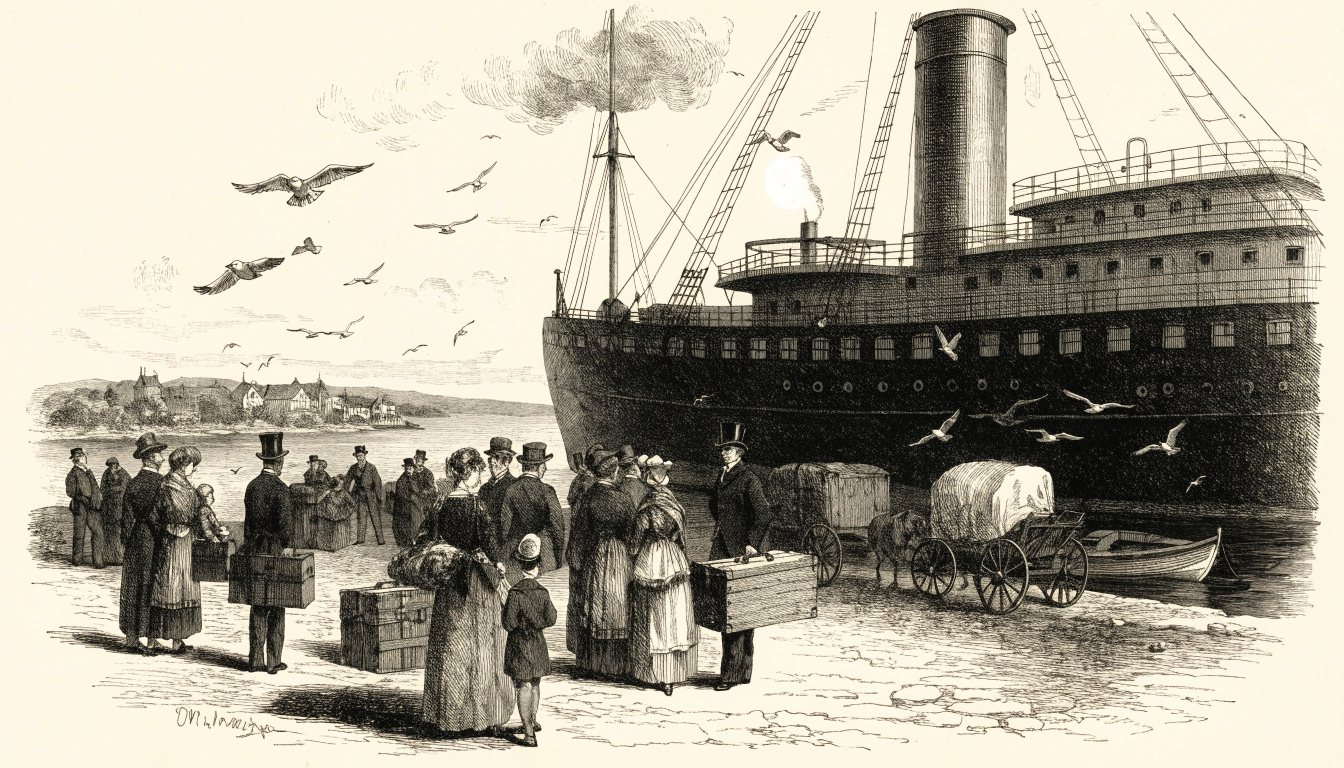 Illustrasjon: Utvandringen til Amerika: hvorfor så mange nordmenn dro